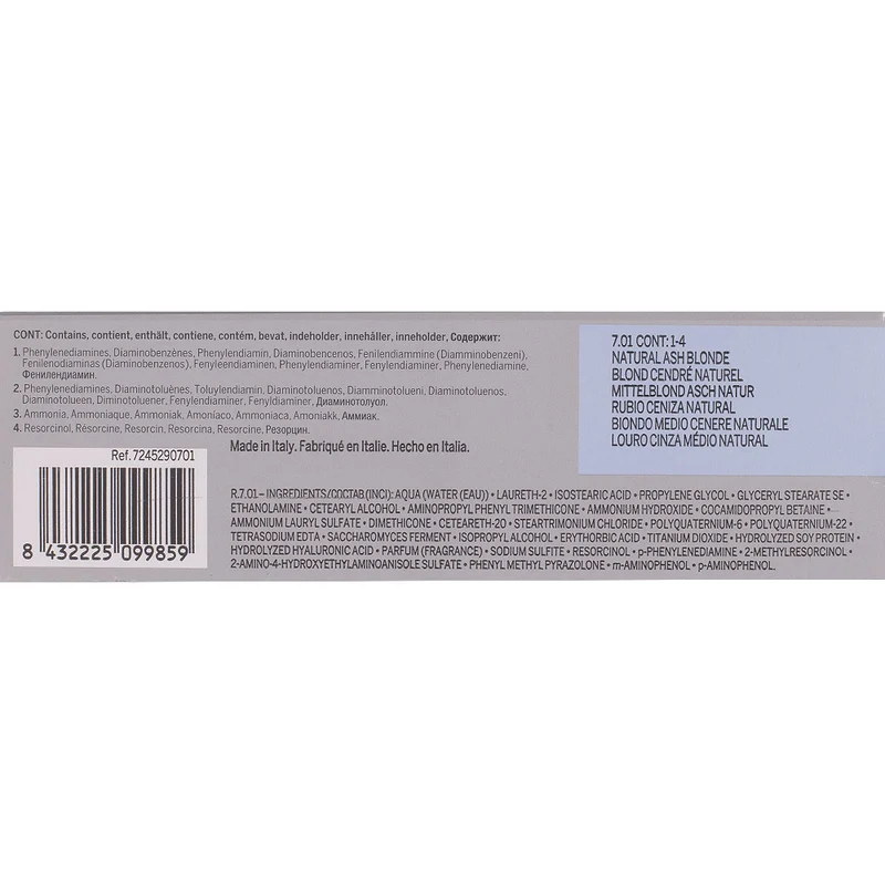 Revlon Professional Revlonissimo Colorcosmetique 7.01 Natural Ash Blonde 60ml - coloration permanente