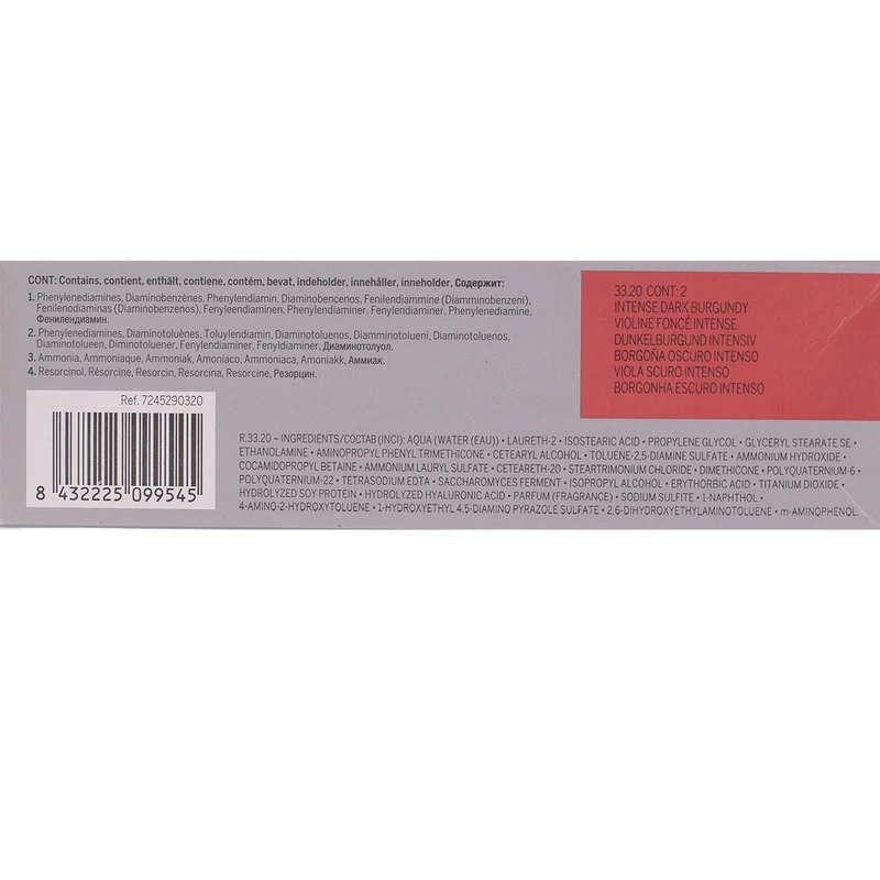 Revlon Professional Revlonissimo Colorcosmetique 33.20 Intense Dark Burgundy 60ml - coloration permanente