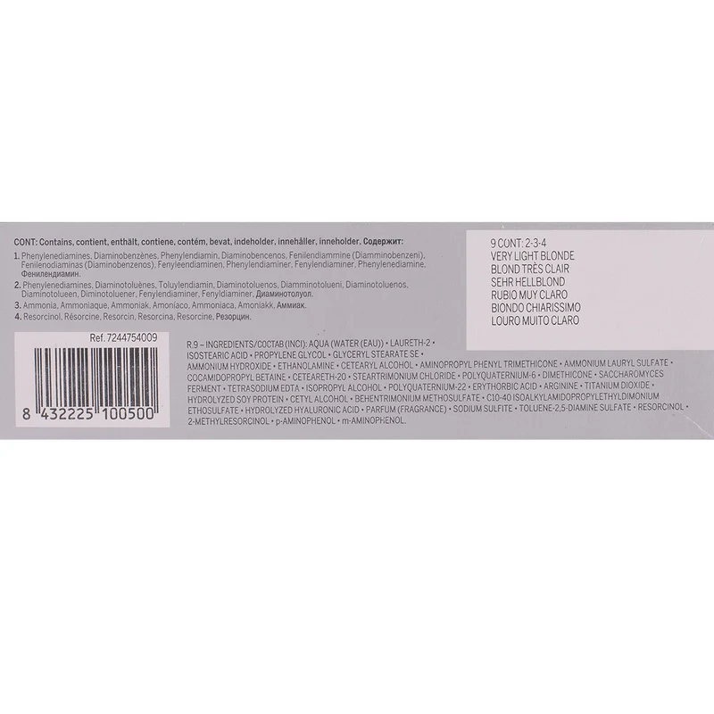 Revlon Professional Revlonissimo Colorcosmetique 9 Very Light Blonde 60ml - coloration permanente