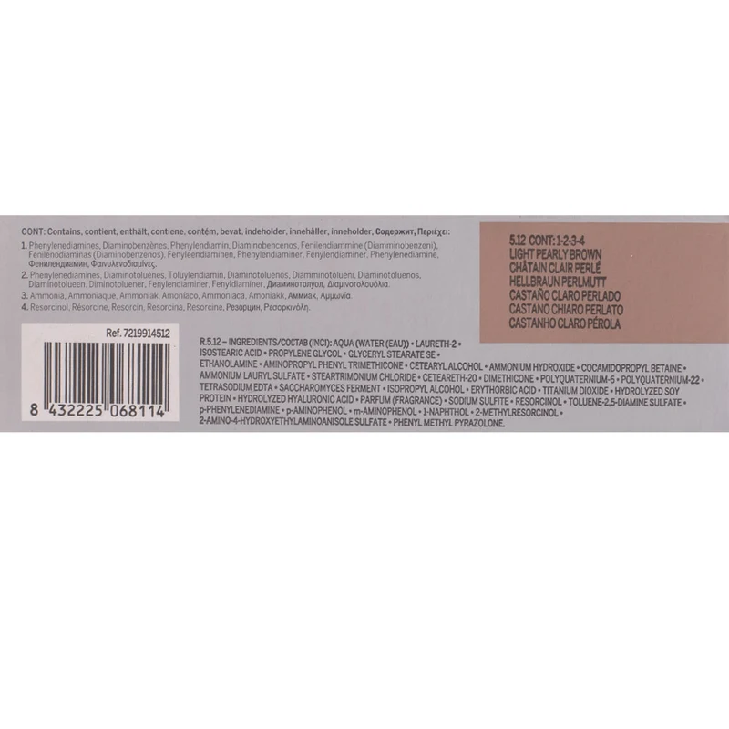 Revlon Professional Colorcosmetique 5.12 Light Pearly Brown 60ml - coloration permanente