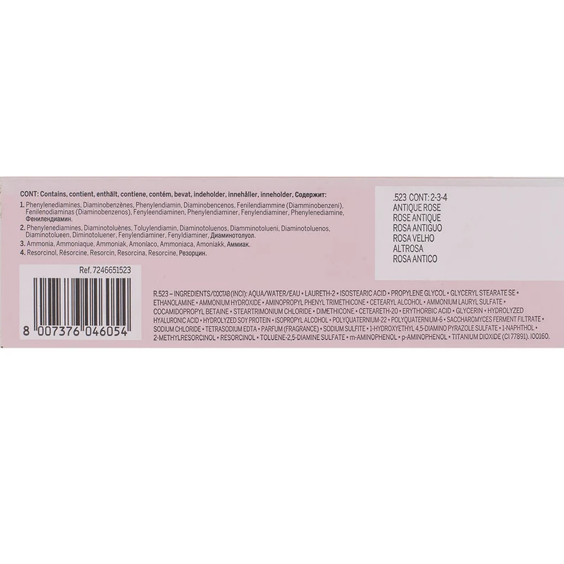 Revlon Professional Revlonissimo Colorcosmetique Satin Effect .523 Antique Rose 60ml - coloration permanente