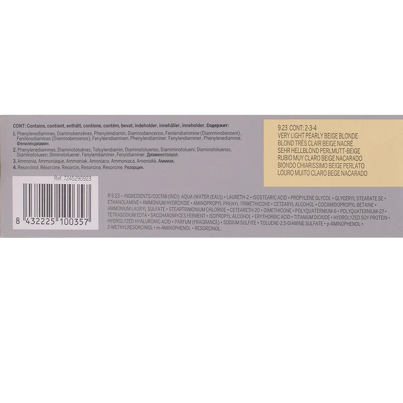 Revlon Professional Revlonissimo Colorcosmetique 9.23 Very Light Pearly Beige Blonde 60ml - coloration permanente