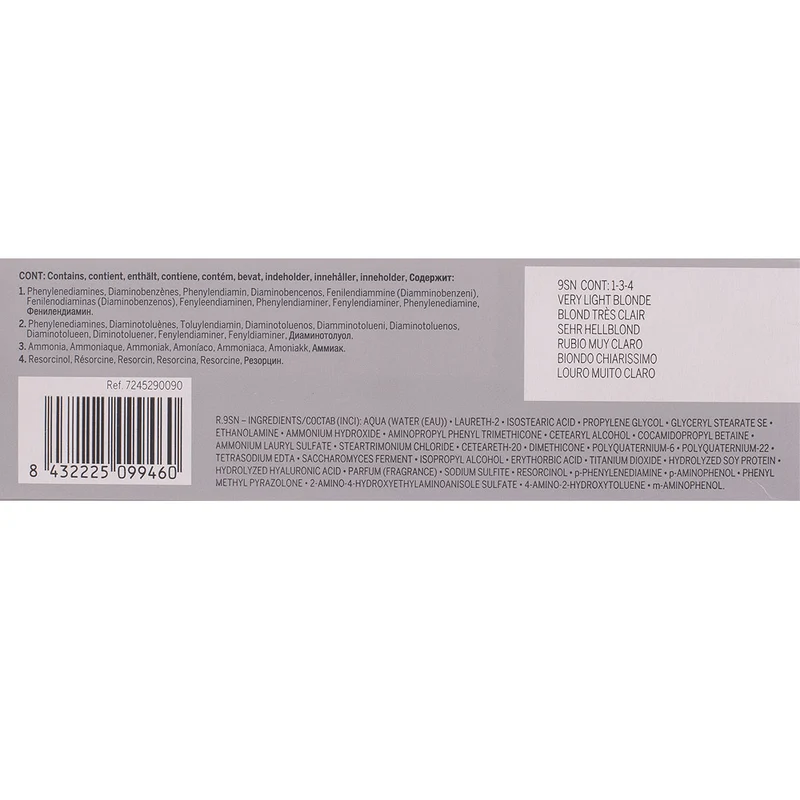 Revlon Professional Revlonissimo Colorcosmetique 9SN Very Light Blonde 60ml - coloration permanente