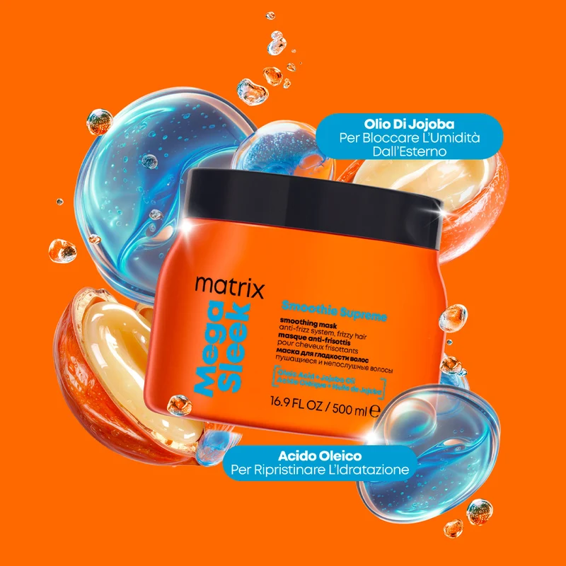 Matrix Haircare Mega Sleek Mask 500ml - masque lissant anti-frisottis