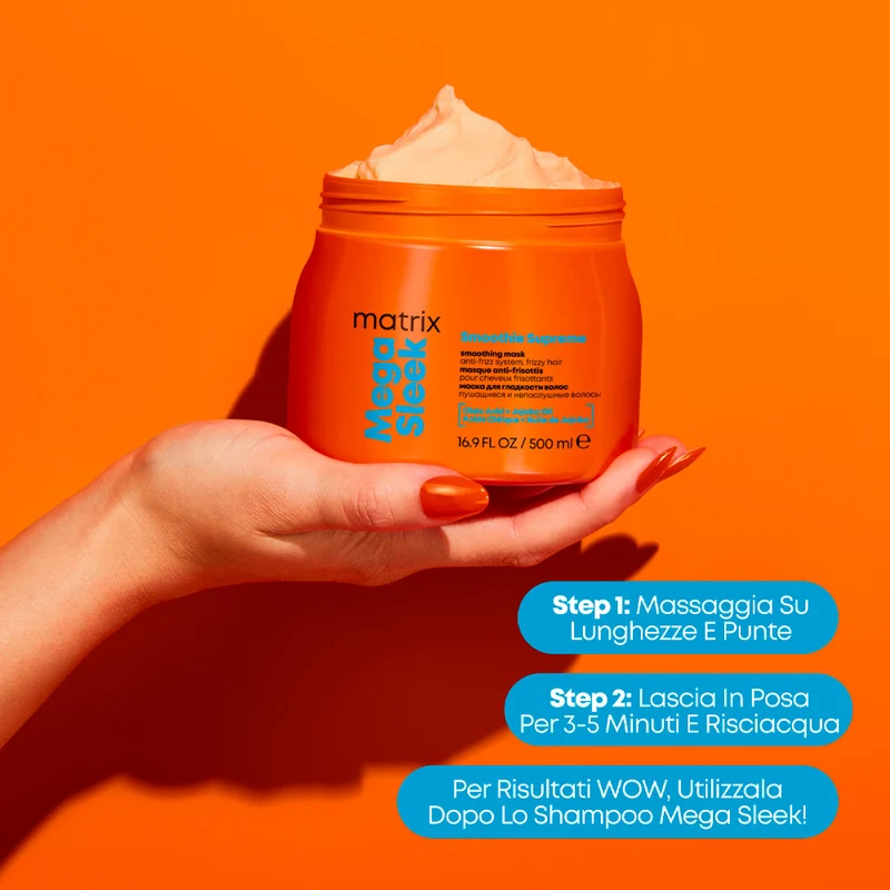 Matrix Haircare Mega Sleek Mask 500ml - masque lissant anti-frisottis