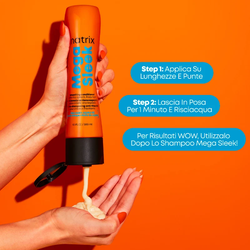 Matrix Haircare Mega Sleek Conditioner 300ml - conditionneur anti-frisottis