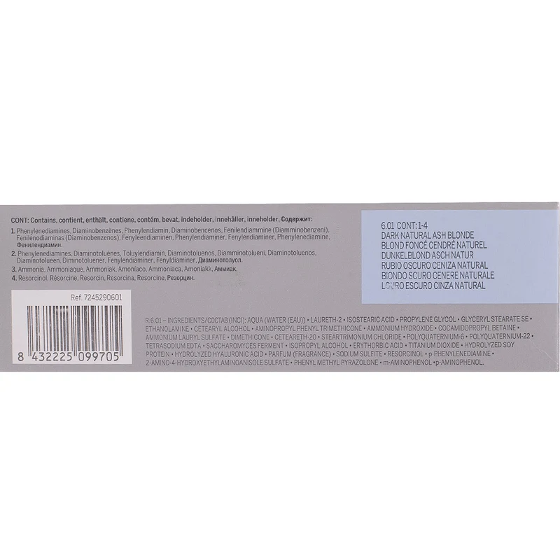 Revlon Professional Revlonissimo Colorcosmetique 6.01 Dark Natural Ash Blonde 60ml - coloration permanente