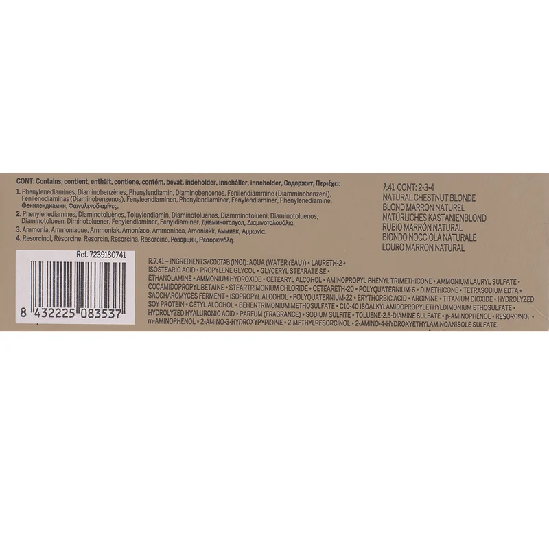 Revlon Professional Revlonissimo Colorcosmetique 7.41 Natural Chestnut Blonde 60ml - coloration permanente