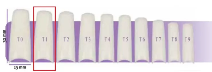 Faux Ongles X50 Capsulpro T1 Aphrodite 12,5X31,0Mm