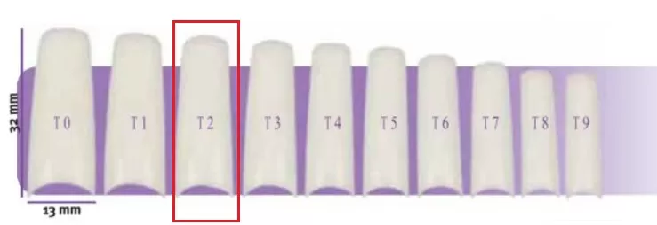 Faux Ongles X50 Capsulpro T2 Aphrodite 12,0X30,5Mm