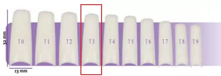 Faux Ongles X50 Capsulpro T3 Aphrodite 11,0X30,0Mm