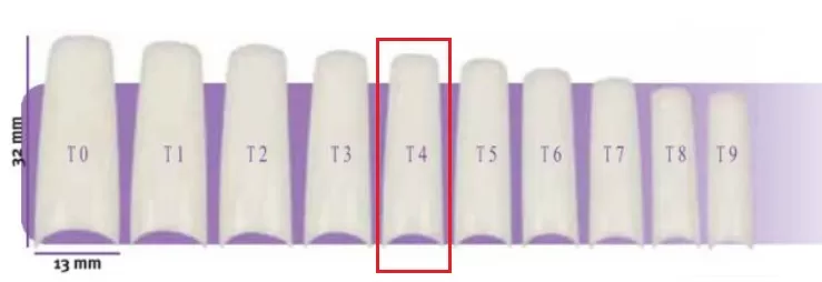 Faux Ongles X50 Capsulpro T4 Aphrodite 10,5X29,5Mm