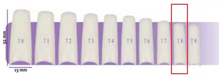 Faux Ongles X50 Capsulpro T8 Aphrodite 8,5X27,0Mm