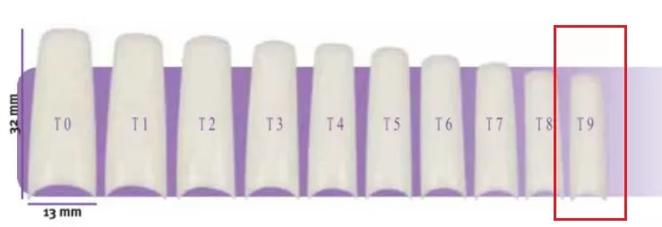Faux Ongles X50 Capsulpro T9 Aphrodite 8,0X26,0Mm