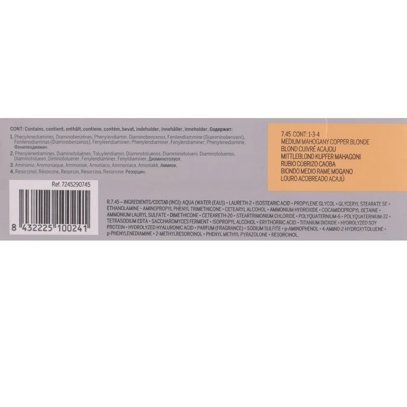 Revlon Professional Revlonissimo Colorcosmetique 7.45 Medium Mahogany Copper Blonde 60ml - coloration permanente