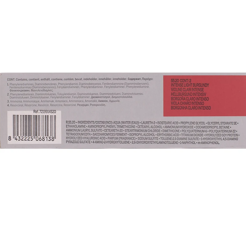 Revlon Professional Revlonissimo Colorcosmetique 55.20 Intense Light Burgundy 60ml - coloration permanente