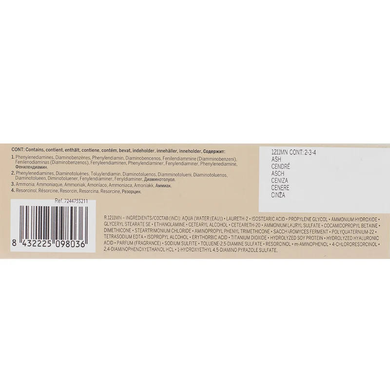 Revlon Professional Revlonissimo Colorcosmetique High Lift 1211MN Ash 60ml - coloration permanente