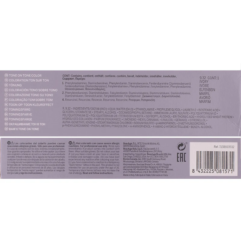 Revlon Young Color Excel 9.32 Ivoire 70 ml - coloration semi-permanente