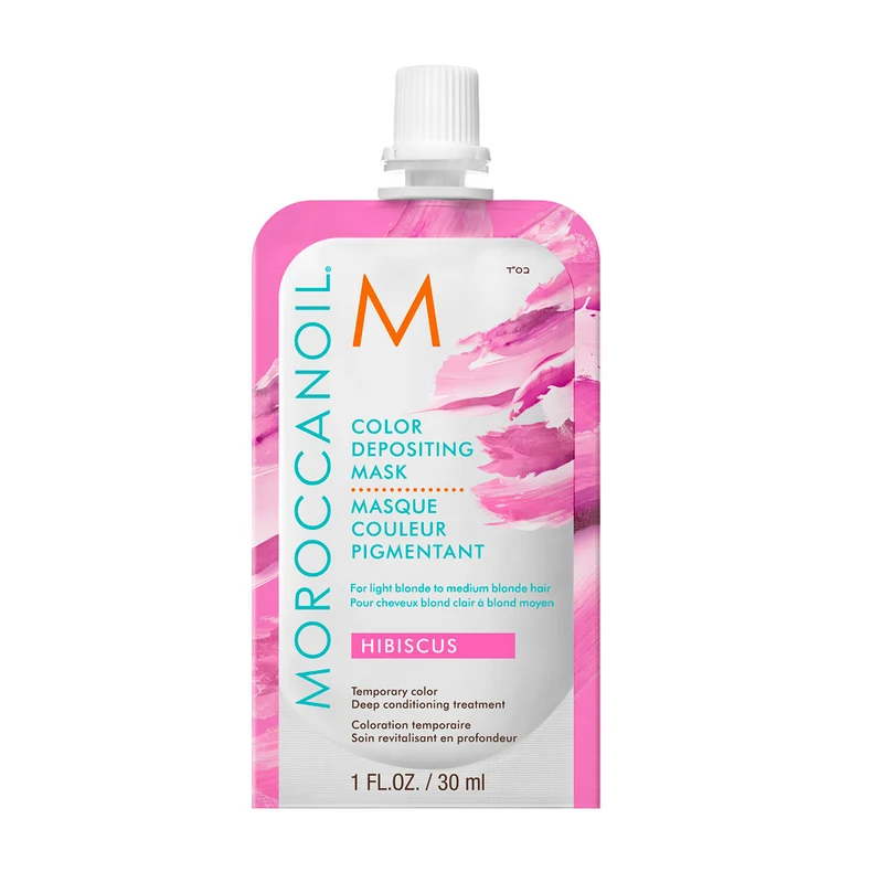 Moroccanoil Color Deposit Mask Hibiscus 30ml - Masque Coloré Hibiscus