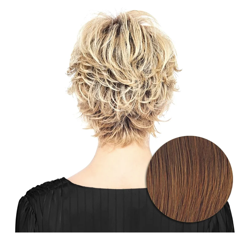 Hairdo Flirty Flip Perruque Marron Moyen Rubis - perruque coupe courte
