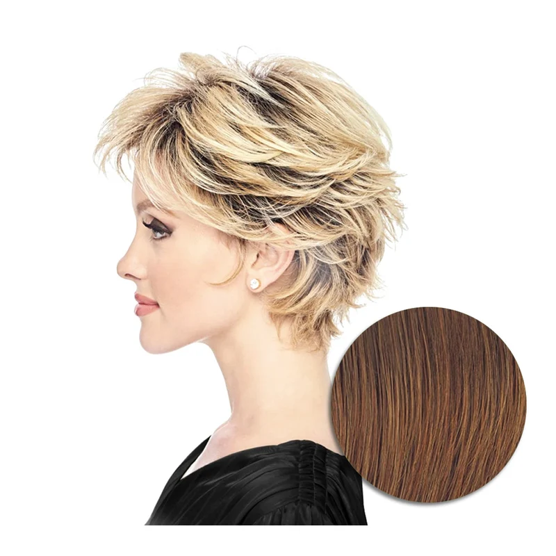 Hairdo Flirty Flip Perruque Marron Moyen Rubis - perruque coupe courte