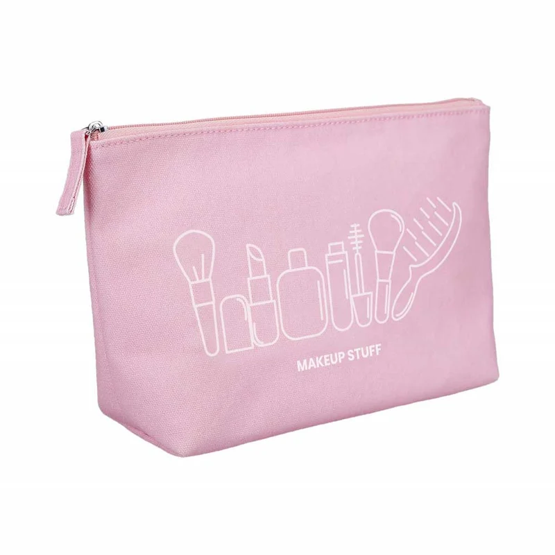 ilū Cotton Beauty Bag Pink - pochette de maquillage