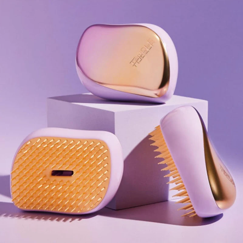 Tangle Teezer Compact Styler Lilac Yellow Chrome - Brosse démêlante