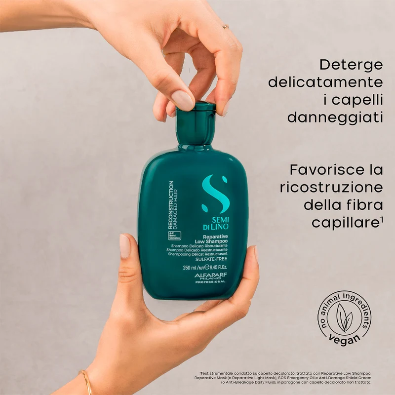 Alfaparf Milano Semi di Lino Reconstruction Reparative Low Shampoo 250ml - shampooing restructurant délicat