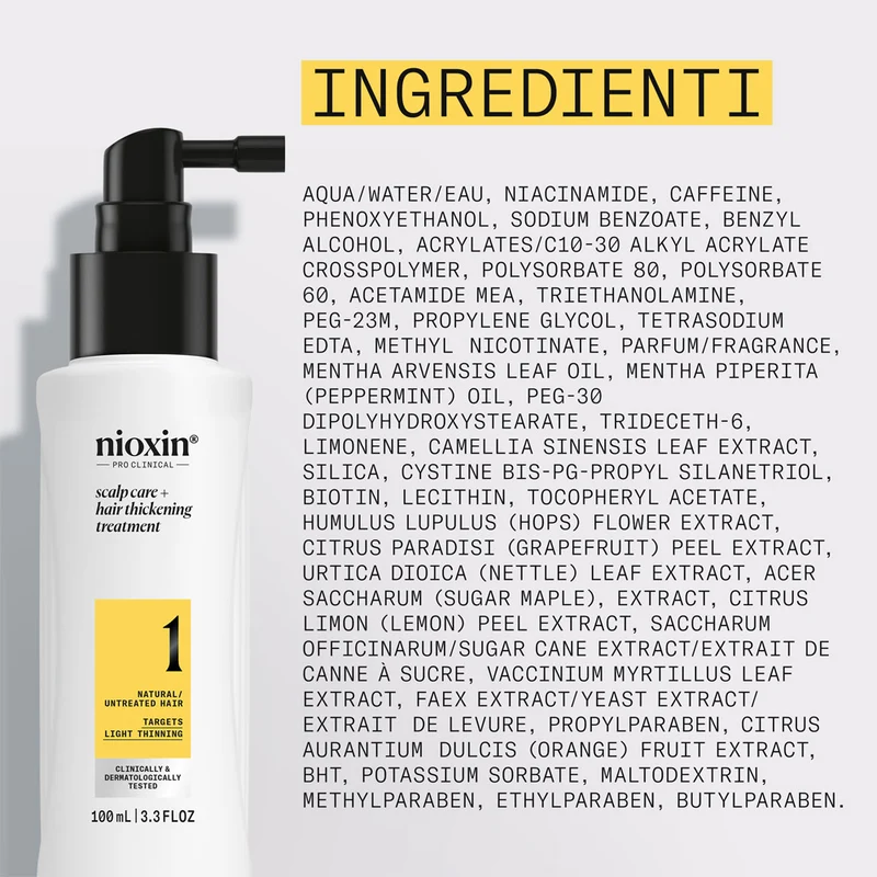 Nioxin Système 1 Scalp + Hair Thickening Serum 100ml - sérum anti-amincissement léger