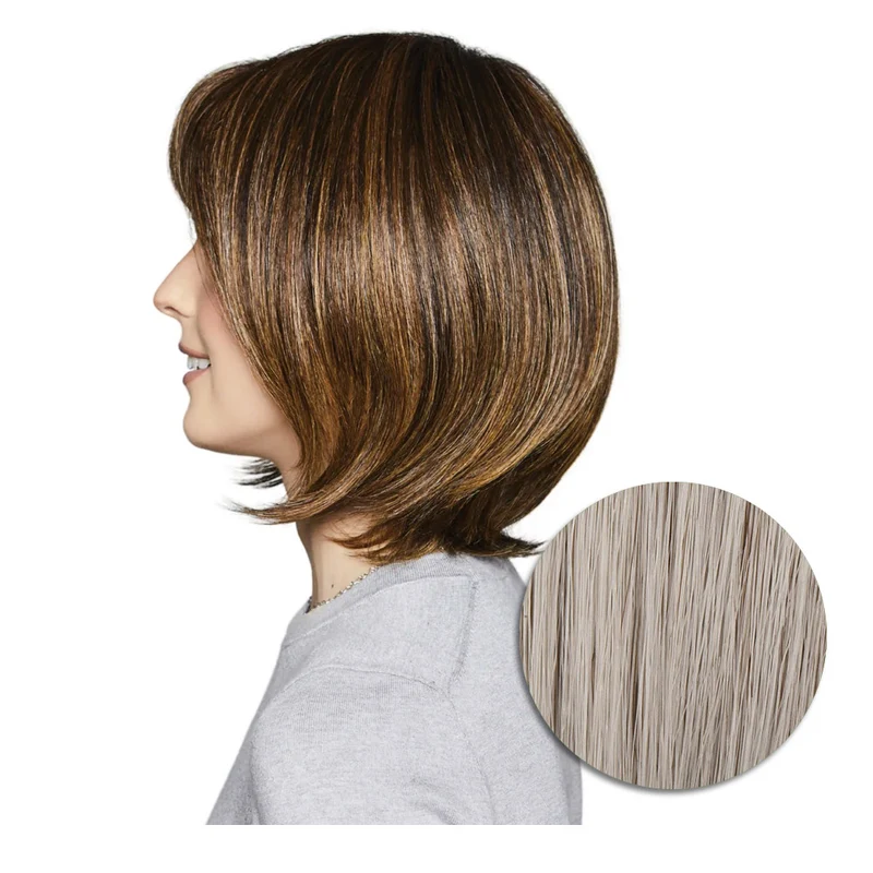 Hairdo Bouncy Bob Perruque Gris Clair - perruque coupe courte