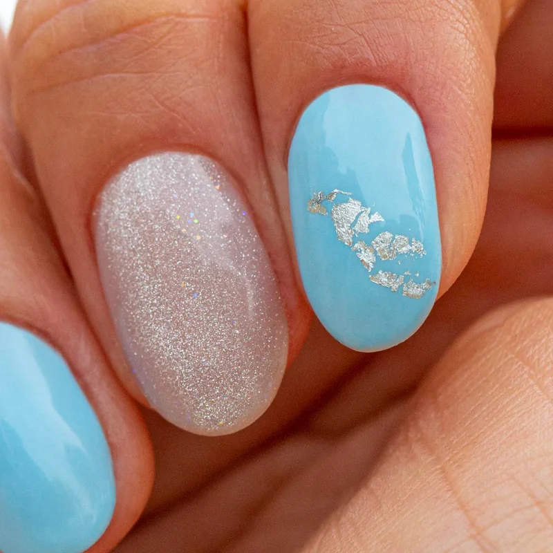 My Nail Pro Crumpled Foil Silver 0,3 gr - feuilles métalliques pour le nail art