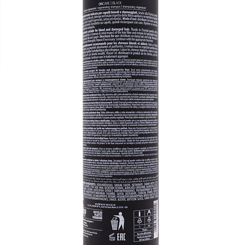 Selective Professional On Care Black Shampoo 275ml - shampooing régénérant cheveux abîmés