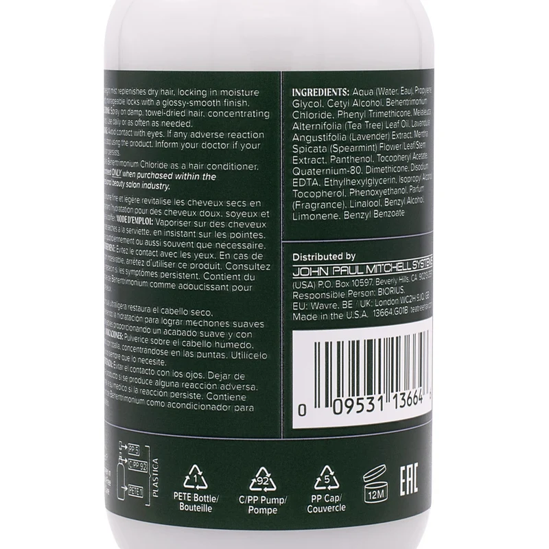 Paul Mitchell Tea Tree Lavender Mint Conditioning Leave In Spray 200ml - spray hydratant sans rinçage