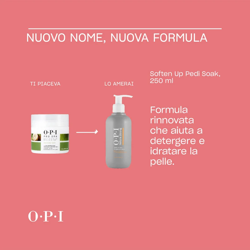 OPI Nature Strong Skincare Soften Up Pedi Soak 250ml - nettoyant hydratant pour les pieds