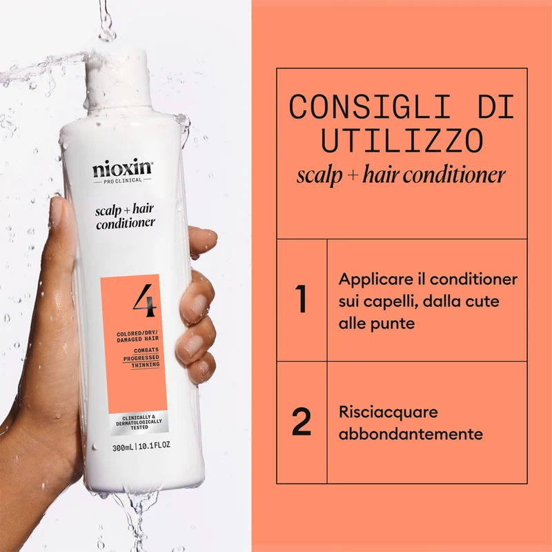 Nioxin Système 4 Scalp + Hair Conditioner 300ml - après-shampooing anti-amincissement avancé