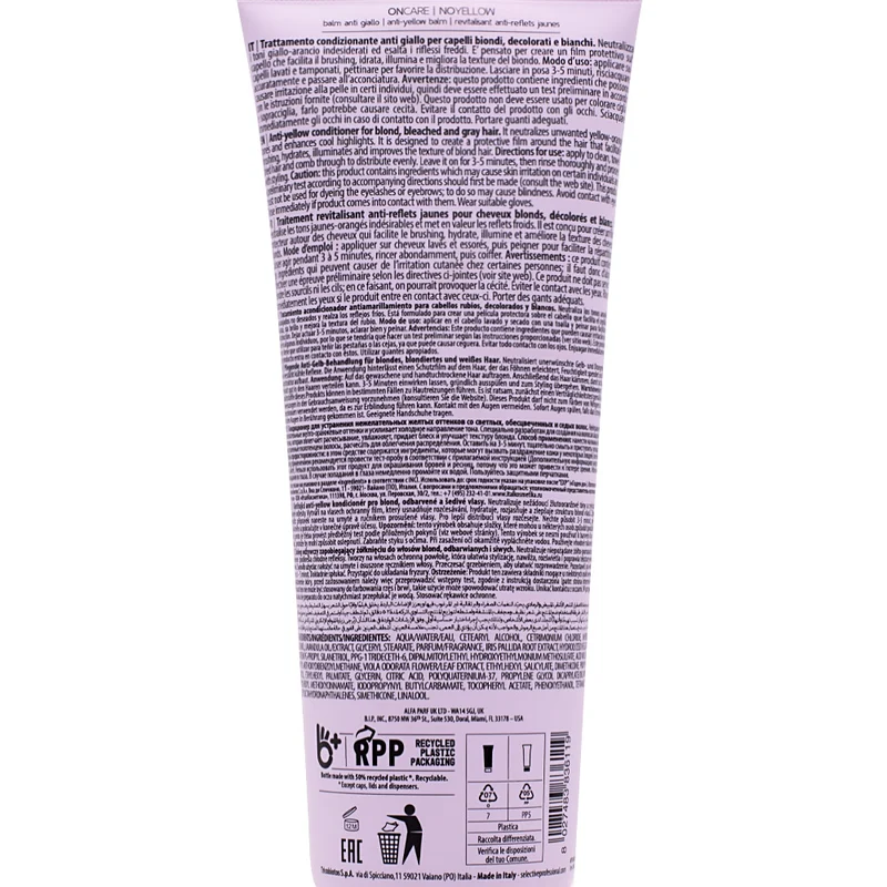 Selective Professional On Care No Yellow Balm 250ml - conditionneur anti-jaunissement