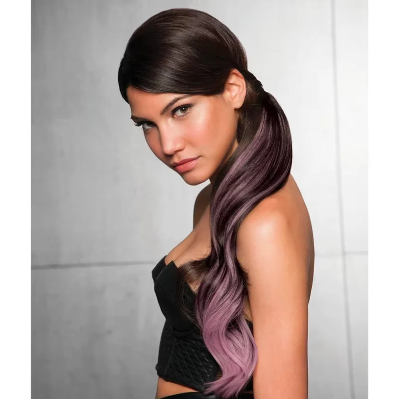 Hairdo Queue Color Splash Buttered Toast / Lavander 58 cm - queue lavande sur blond foncé