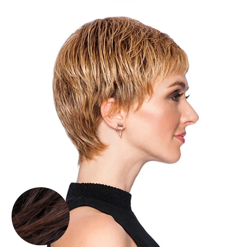 Hairdo Textured Cut Perruque marron cerise
