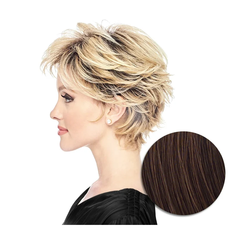 Hairdo Flirty Flip Perruque Marron Moyen Cuivré - perruque coupe courte