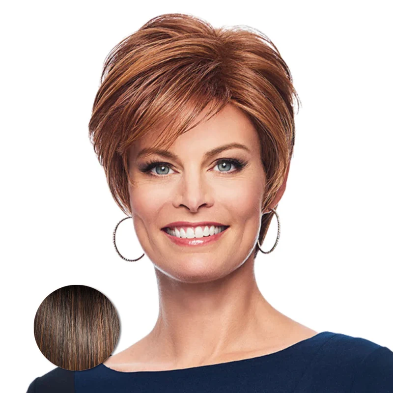 Hairdo Instant Short Cut Marron Moyen Cuivré - perruque coupe courte