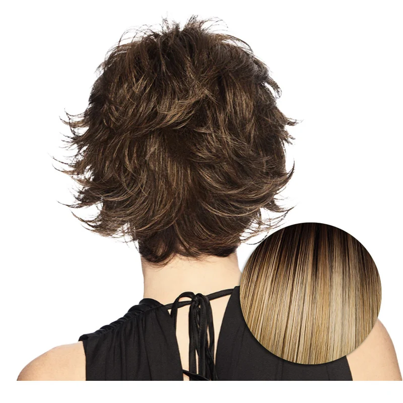 Hairdo Textured Flip Perruque Blond Clair - perruque coupe courte