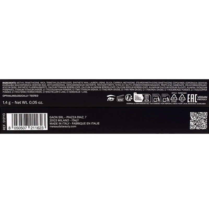 Mesauda Beauty Drawmatic Shadow 110 Halo 1.4gr - ombre à paupières stylo multi-usage