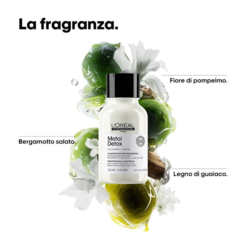 L'Oréal Professionnel Paris Serie Expert Metal Detox Shampoo 100ml - shampooing action anti-métal