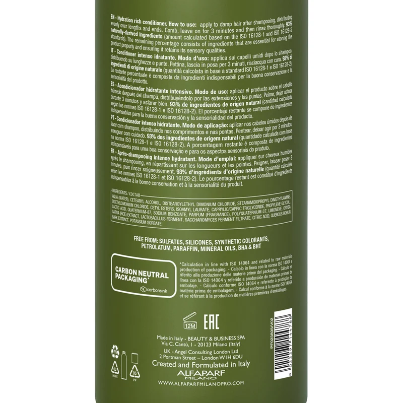 Alfaparf Milano Benvoleo Hydration Hydra Rich Conditioner 1000ml - conditionneur hydratant