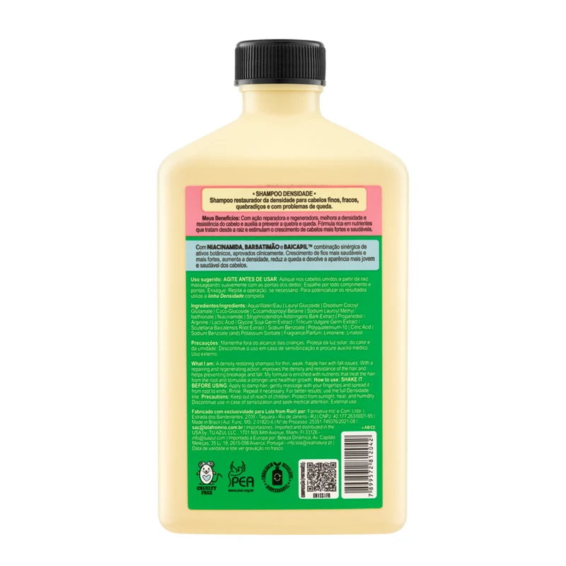 Lola From Rio Densidade Shampoo 250ml - shampooing densifiant