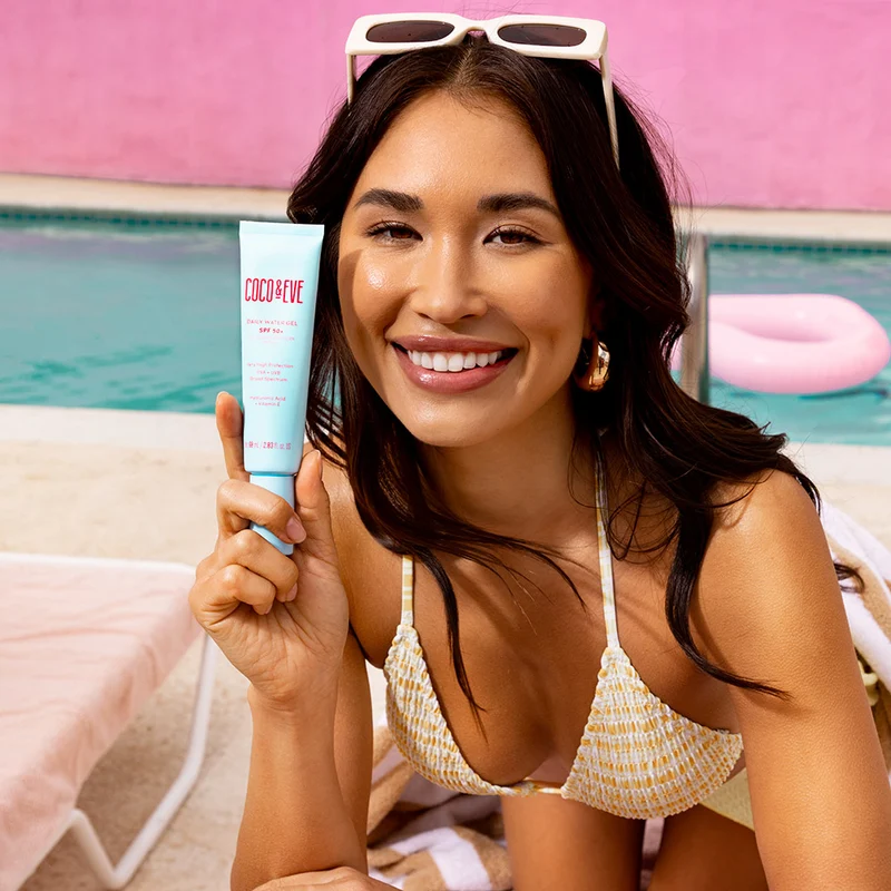 Coco & Eve Daily Watergel SPF50+ Sunscreen 60ml - protection solaire