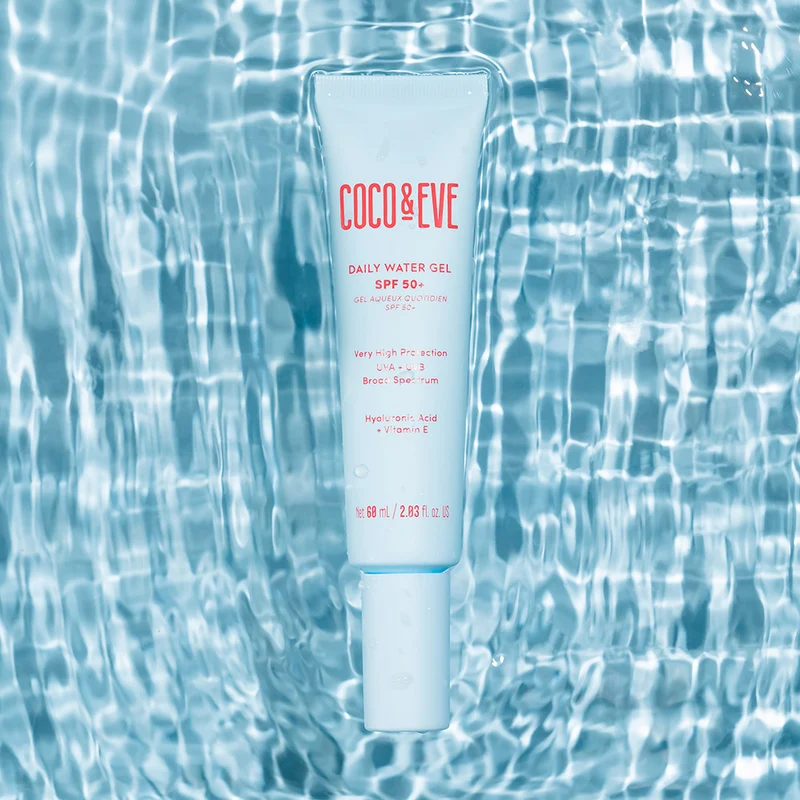 Coco & Eve Daily Watergel SPF50+ Sunscreen 60ml - protection solaire