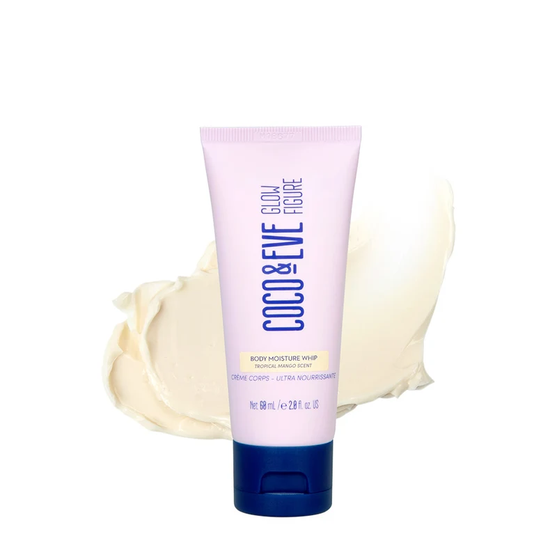 Coco & Eve Glow Figure Whipped Body Cream Tropical Mango 60ml - crème hydratante pour le corps