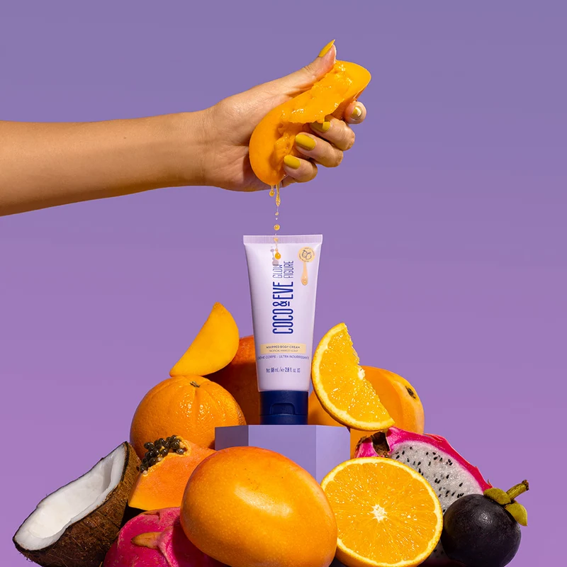 Coco & Eve Glow Figure Whipped Body Cream Tropical Mango 60ml - crème hydratante pour le corps