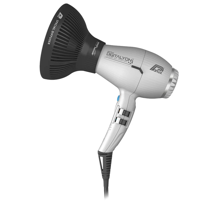 Parlux Digitalyon + Magic Sense - sèche-cheveux argenté avec diffuseur